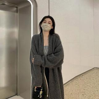   Bigsize 55-100kg  Áo khoác len lông thỏ dáng dài hàn quốc Nữ Top 