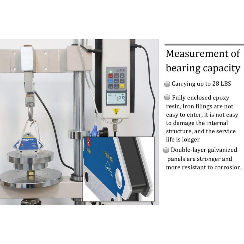 Cố định hàn, 4 cái, Cố định hàn từ tính, Đa góc 45 °, 90 ° và 135 °, Bộ định vị hàn nam châm, Công cụ định vị phụ trợ Ferrite, FM1-XS 8