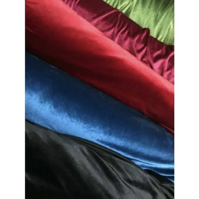 1/2 (SETENGAH) Meter Kain Suede Bludru Stretch Kabulon Velvet Melar Polos Meteran