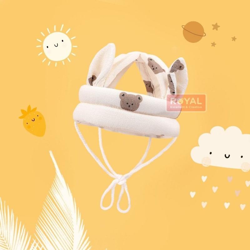 Nón bảo vệ đầu cho bé tập đi tập bò chống ngã/ Mũ bảo hiểm cho bé tập đi có đệm chóng va đập có thể điều chỉnh