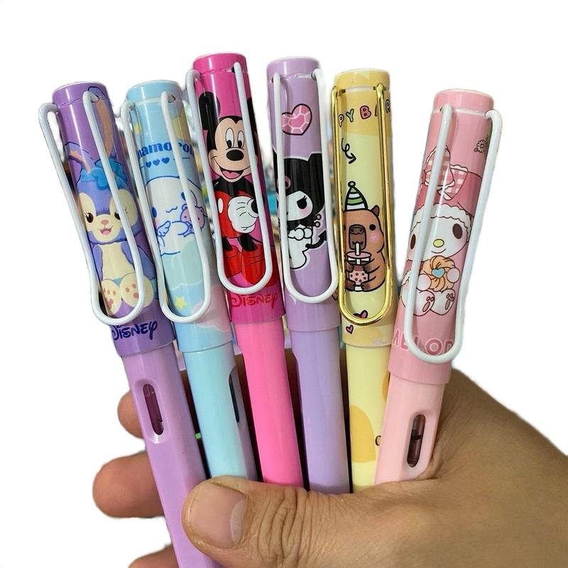 COMBO 5 bút mực xoá được  + 1 lọ 30 ống mực xoá được tặng kèm 1c tẩy rời elip bút  máy  viết  chữ  đẹp  lớp  3