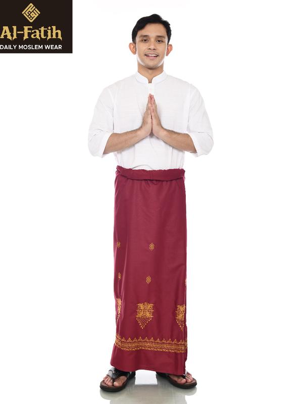 Sarung Bordir Pintu Aceh Motif Timbul Keren Sarung Sholat Pria Dewasa Muslim 6