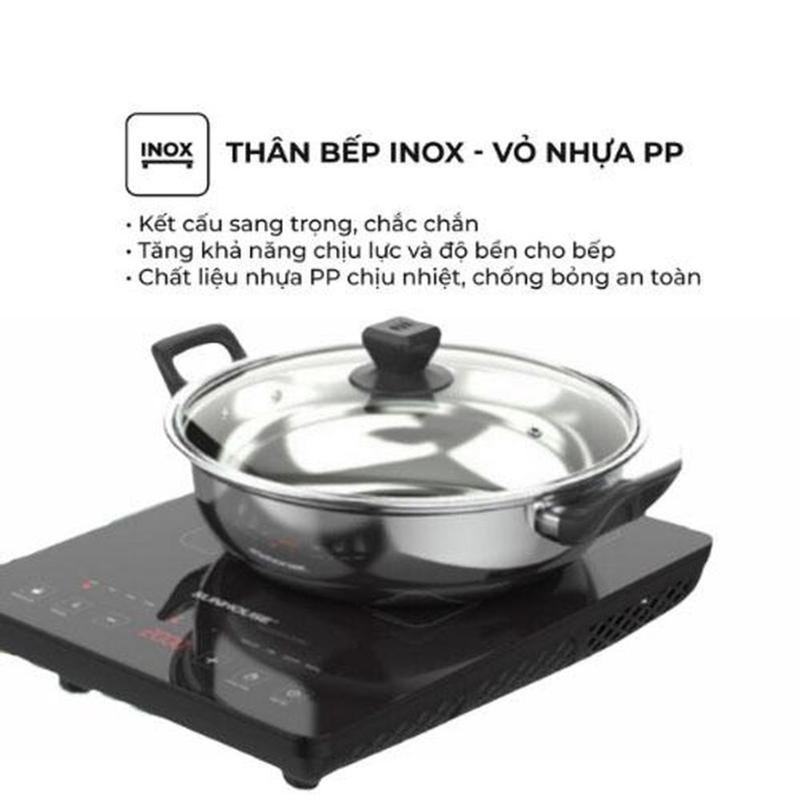 Product Introduction of Bếp Điện Từ Cảm Ứng Sunhouse Thế Hệ Mới SHD6011, Tặng Kèm nồi Inox, bếp điện đa năng, nồi lẩu,  Bếp Từ Công Suất 2000W,( Bảo Hành 12 Tháng) bếp  từ bếp  từ bếp  điện 38