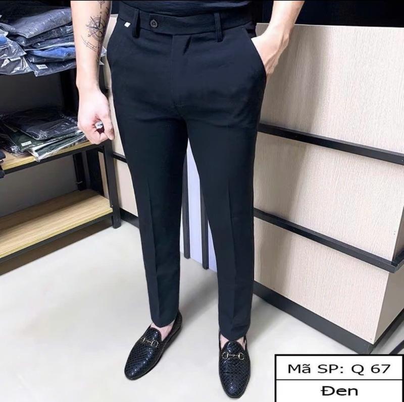 Quần tây âu nam vải cotton dày dặn ống côn,quần dài công sở cao cấp phong cách Hàn Quốc. Quần tây nam hàn quốc JBagy dáng baggy