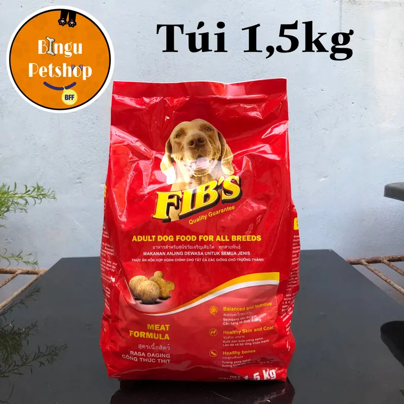 [TÚI 1,5KG] Thức ăn cho chó trưởng thành Ganador Fib's 1,5 kg Bingu Petshop 0