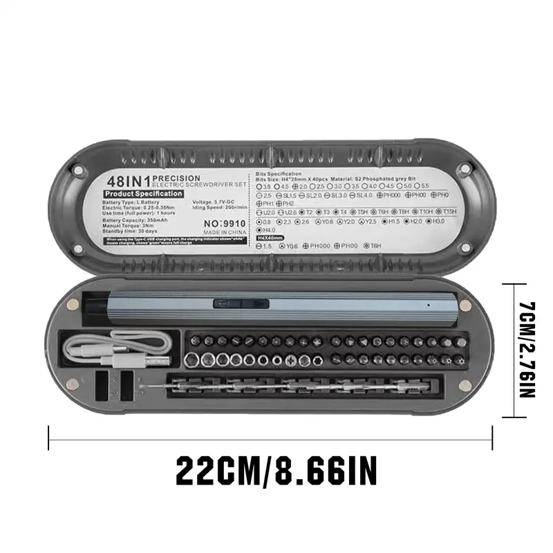 48-in-1 Electric Screwdriver, Multifunctional Electric Screwdriver Set, Repair Tool Set for Digital Products, Mobile Phones, Computers, DIY 1