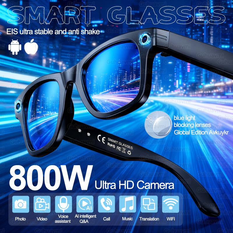 2026 New Upgrade Smart Glasses With Camera Video Recording AI Photo Recognition Bluetooth Call Translation Voice Sunglasses Man - Image 13