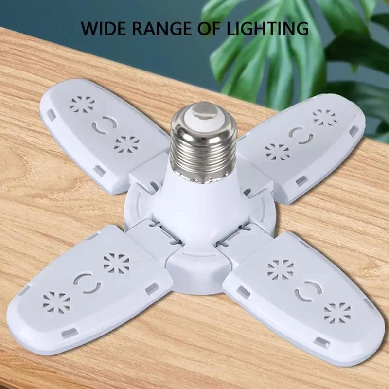 Product Introduction of 28W Fan Shape LED Bulb E27 LED Lamp Foldable 220V 110V Light Bulbs For Home Living Room Warehouse Garage Ceiling Light 23