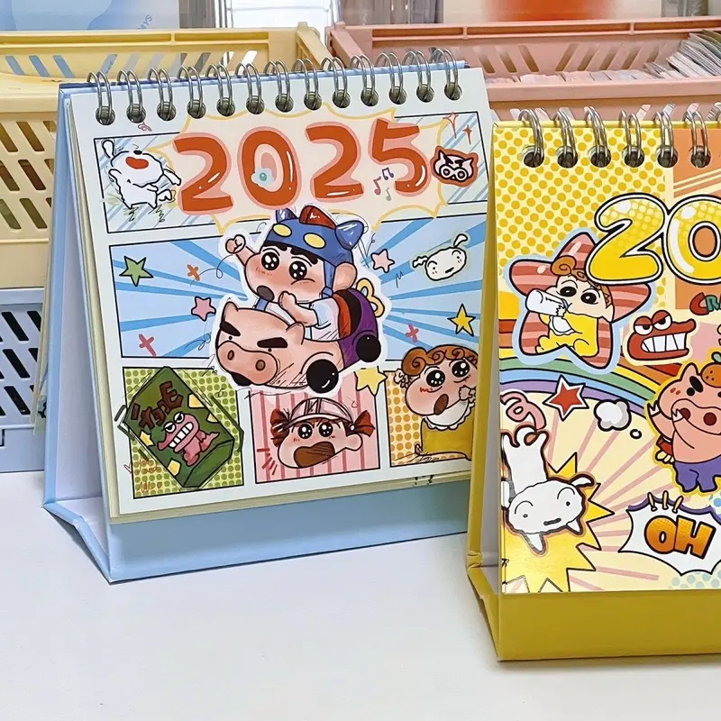 Lịch Bút Chì Màu Shin-chan, Lịch Để Bàn Giá Trị Cao, Đồ Trang Trí Sáng Tạo Để Bàn, Kế Hoạch Văn Phòng Phẩm Hoạt Hình, Lịch Năm, 2025, Bán Chạy Trong 30 Ngày, Số Lượng: 1989 Miếng, Hợp Xu hướng, Hàng Mới Về Năm 2023 6