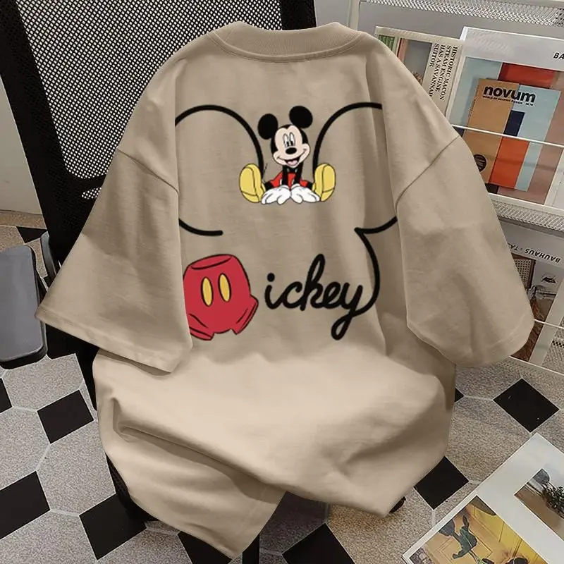 Summer Casual Fun Cartoon Printing Design Loose Printing Crew Neck Short Sleeve T-Shirt Couple Top boxy  shirt oversized  shirt  men