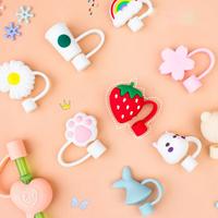 Gambar 【Apligod】Dustproof Silicone Straws Cover Creative Cute Silicone Environmental Protection Straw Plug Straw Baby Kids Water Cup Accessories COD - 6 dari Apligod Kota Bekasi 3 Tokopedia