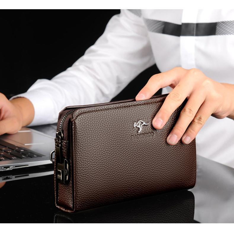 Túi Mật Khẩu Cầm Tay Cho Nam, Thời Trang, Dung Lượng Lớn, Hàng Mới Về Mùa Xuân 2024, Có Dây Đeo Cổ Tay, Ví Có Thể Tháo Rời Túi Xách Có Khóa Kéo