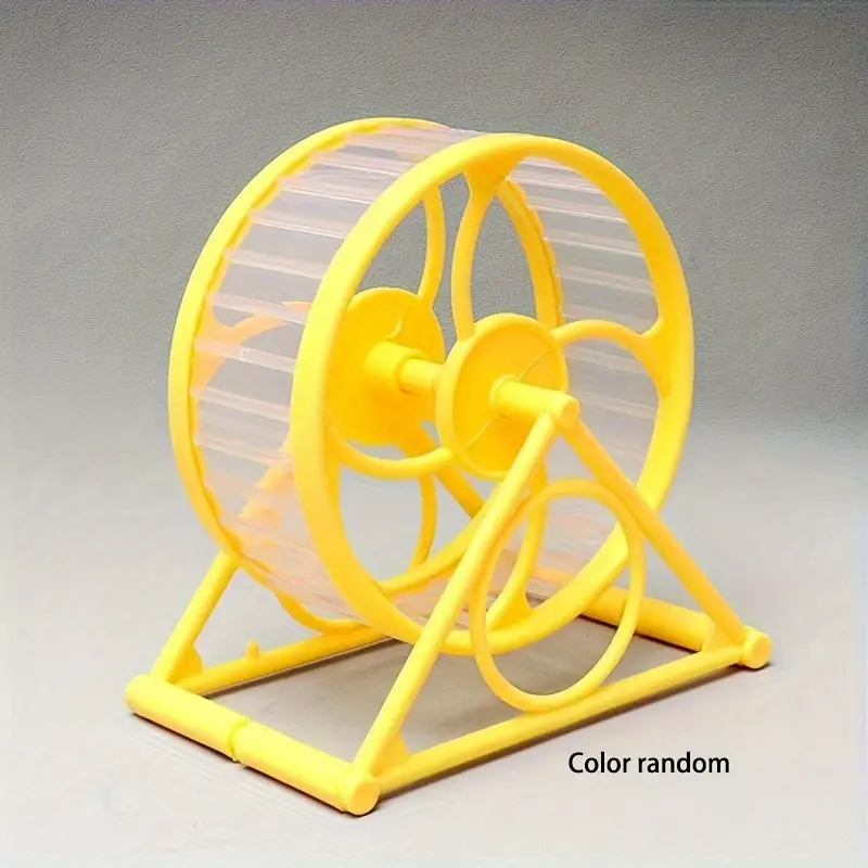 1pc Flat Hamster Wheel, Small Pet Jogging Sports Running Wheel, Hamster Cage Accessories Toys, Small Animals Exercise, Pet Supplies 5