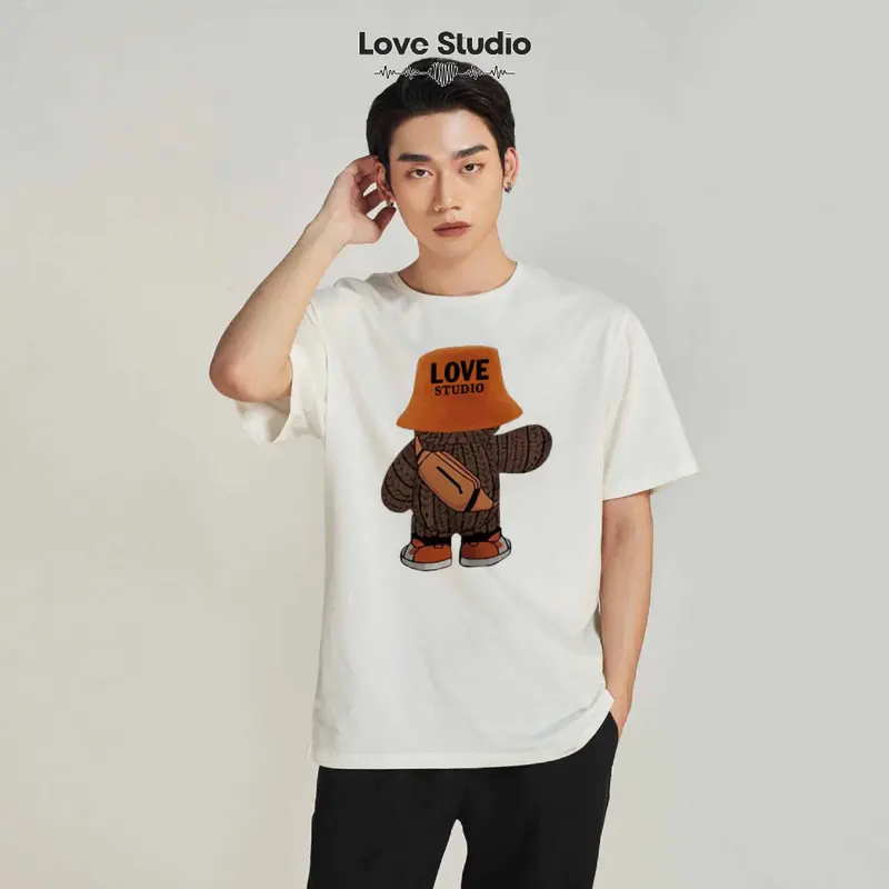 Áo đôi cùng người yêu nam nữ set bộ croptop và thun phông tay lỡ unisex local brand form rộng oversize Bigsize [A128] Women Voi Quần Ngủ 4