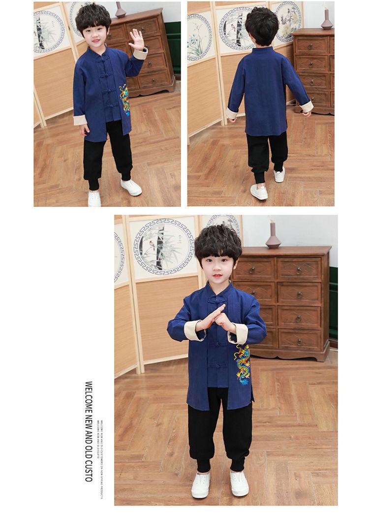 Product Introduction of Quần Áo Truyền Thống Trung Quốc Hanfu, Dành Cho Bé Trai, Trang Phục Cổ Xưa Cho Trẻ Em, Quần Áo Bậc Thầy Phong Cách Trung Quốc, Nhà Tu Nhỏ Bộ Đồ Cổ Điển Trung Quốc, Thích Hợp Cho Biểu Diễn Sân Khấu, Bộ Sưu Tập Năm 2024 11