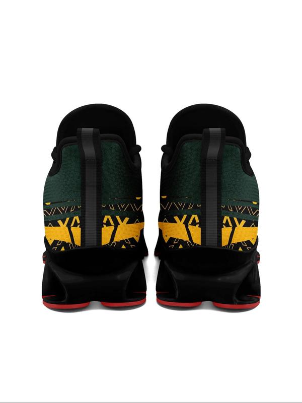 Men's Fashionable Patchwork Low Top Sneakers, Casual Comfortable Breathable Mesh Sports Running Shoes, Male All-match Round Toe Shoes for Daily Wear 2