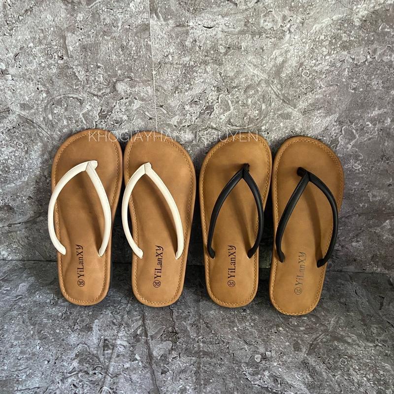 Women Shoes DéP Nữ Dép Tông Xỏ Ngón Yilanxy Dép Kẹp Quai Tròn Đi Biển Đi Du Lịch Đi Chơi GiàY