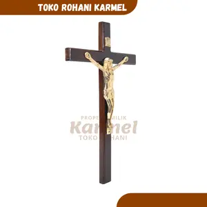 SALIB GANTUNG 40 CM / SALIB DINDING KATOLIK / SALIB PATUNG YESUS / PAJANGAN DINDING KATOLIK / SALIB BESAR JUMBO