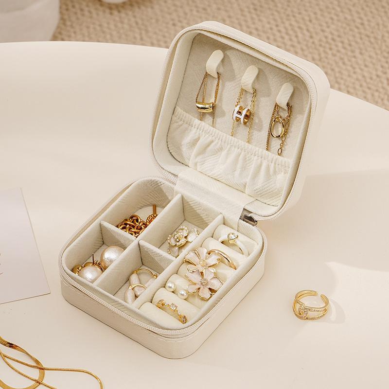 Portable Jewelry Storage Box, 1 Count Dustproof Multi-grid Jewelry Organizer, Jewelry Storage Box for Earring Necklace Ring Bracelet, Stackers Jewellery Box, Easter Gifts, Display Box, Compartment Box, Travel Accessories 7