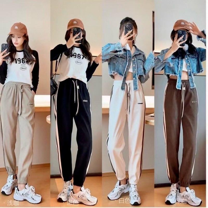 Quần jogger phối viền chất vải len tăm Thoải mái Catteelus Sport 5