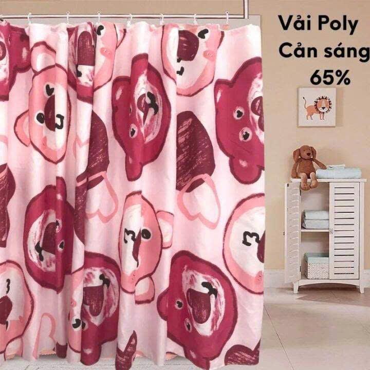 Rèm cửa ngăn phòng che nắng 1mx1m3,1m5x1m8,2m2x2m2,3mx2m2,4mx2m2,5mx2m, Tặng dây, mẫu xám đen sang trọng 1