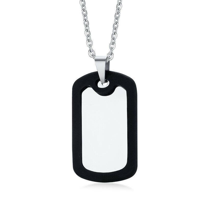 Product Introduction of Thẻ Tên ID Khắc Cá Nhân Tùy Chỉnh, Thẻ Giảm Thanh Silicon, Vòng Cổ Nam, Mặt Dây Chuyền, Thích Hợp Làm Quà Tặng Bố Và Con Trai, Miễn Phí 33