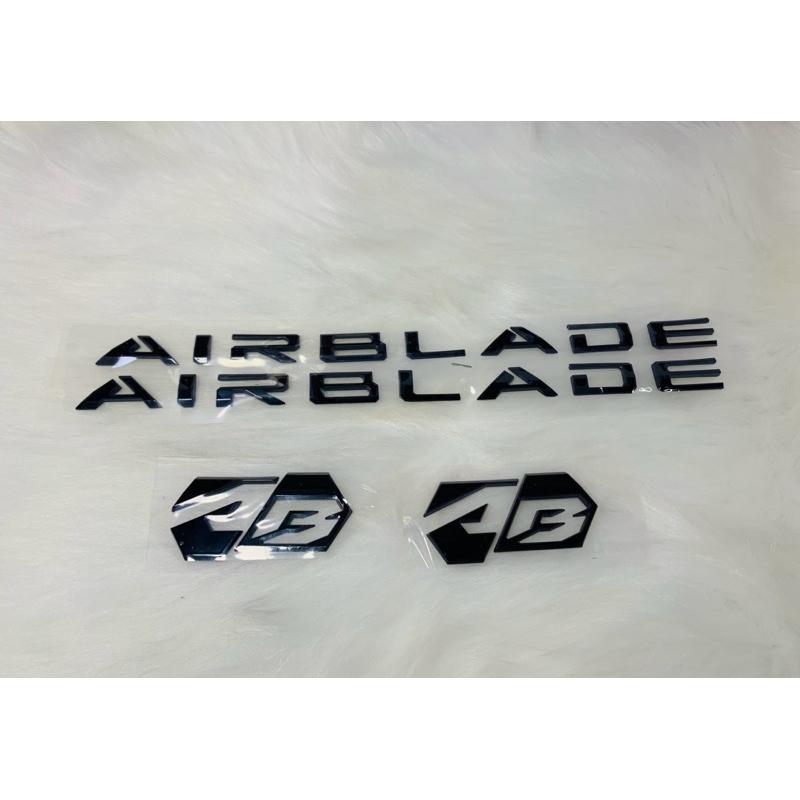 Bộ Tem dán xe logo chữ nổi ốp sườn xi cứng xe Honda  AB Air Blade đời 2020 - 2023 hàng loại Đep ( Gía cặp ) Nhãn Dán 6