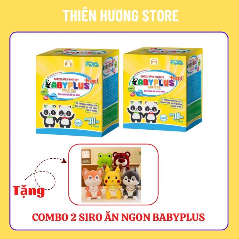 Combo 2 hộp SIRO ĂN NGON BABYPLUS DÀNH CHO BÉ MỌI LỨA TUỔI hapi vietnam Vitamin Men Vi Sinh