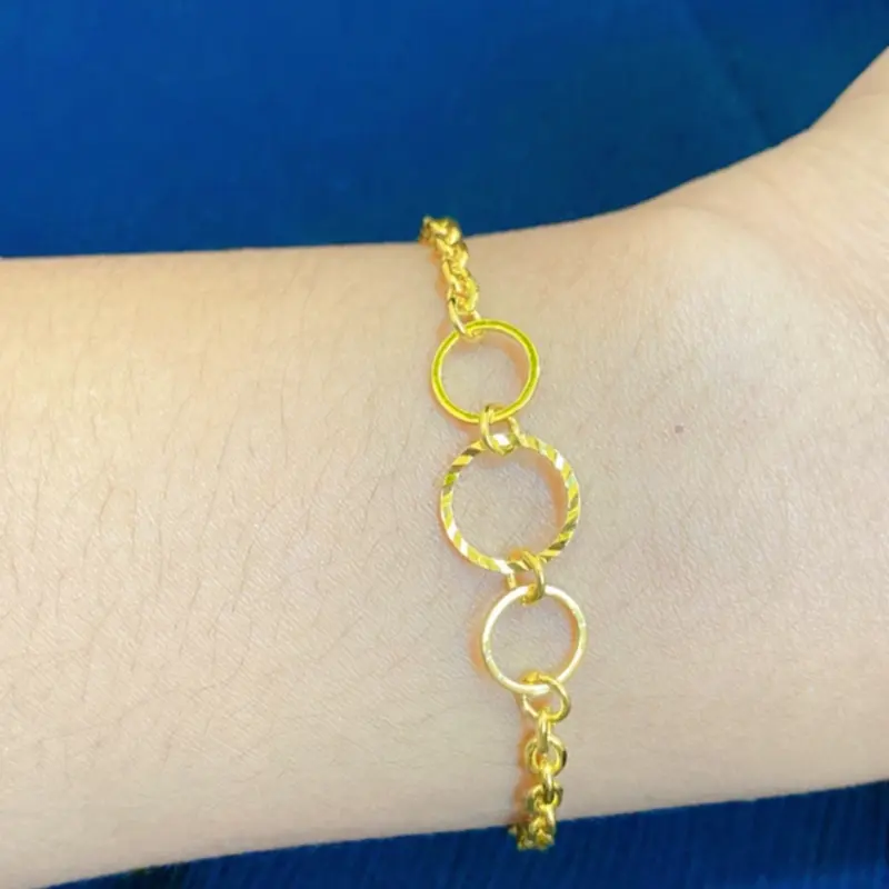 Gelang Bulat Kosong Tiga Cantik Bisa Riqwest 1