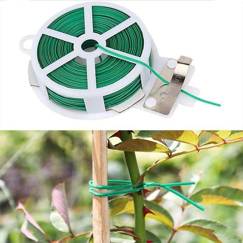 1 cuộn dây lõi thép bọc nhựa dài 100m có dao cắt buộc lan LAZYL