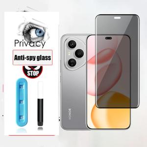 For Honor 400 300 200 100 Pro X9A X9B X9C 4G 5G Anti-Spy UV Glue Tempered Glass Privacy Screen Protector Film