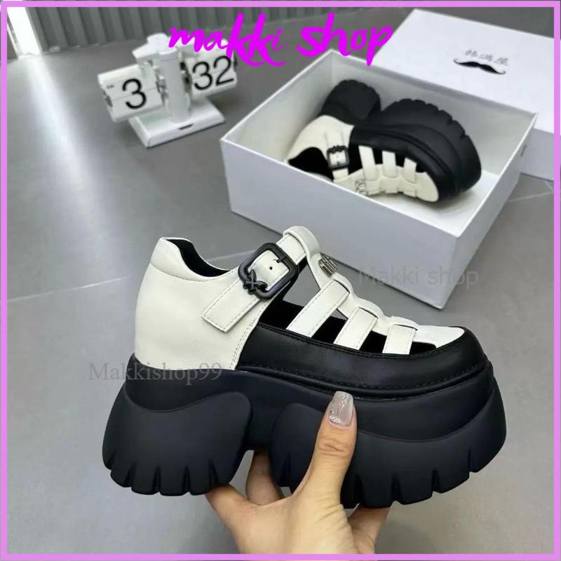 Hàng L1 Dép sandal độn đế hàng QCCC sandal xuồng đế cao 10cm tôn dáng tôn chiều cao full box dép sandal nữ