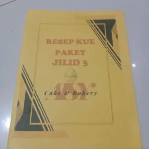 buku resep jilid 1,2,3,berisi 40 resep perboluan,masakan dan kue kering yang sangat praktis untuk pemula. di lengkapi ukuran jadul dan timbangan. puls bimbingan setiap saat