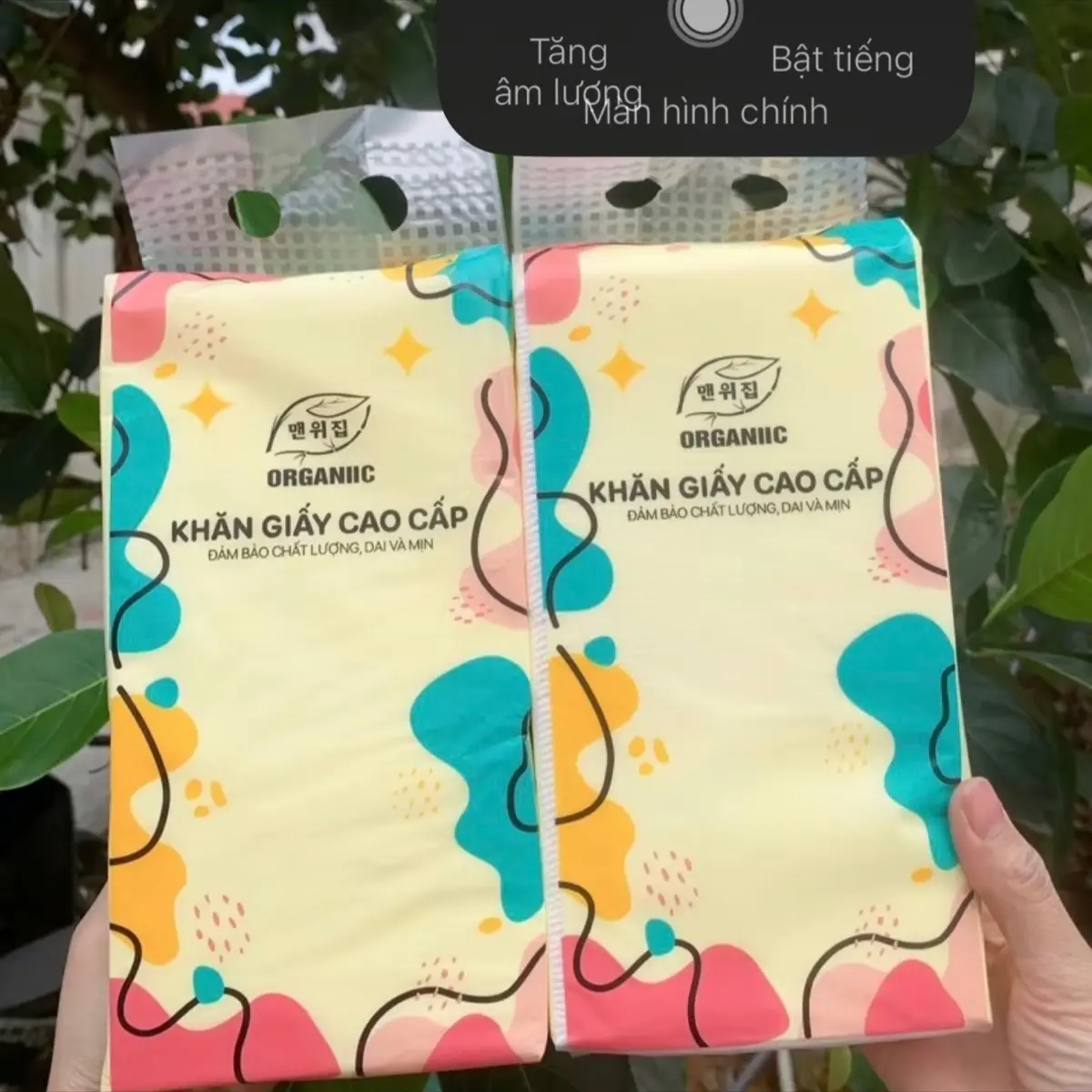 KHĂN GIẤY ORGANIC THÙNG 10 BỊCH