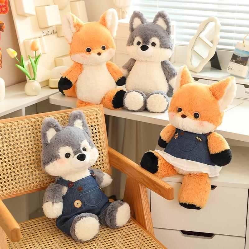 Đồ Chơi Sói Xám Cáo, Dễ Thương, Thiết Kế Mèo Con Ngủ, Búp Bê Rừng, Thích Hợp Làm Quà Tặng Sinh Nhật Cho Bé Gái 2
