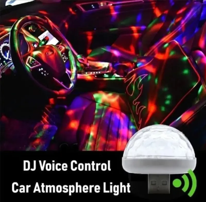 Lampu LED Disco Colok USB/Lampu RGB Disko Lampu Interior Mobil, Kamar, Lampu Panggung Colok USB 3