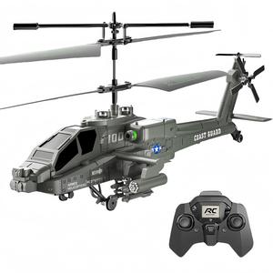 Helicóptero de control remoto, 27.4x10.7x9.1 cm, luces LED, despegue/aterrizaje con un botón, 3.5 canales, estabilizador de giroscopio, 2.4GHz, para niños y adultos