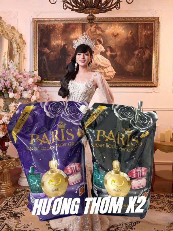 Combo 2 túi nước giặt xả Paris hương nước hoa túi -  7200ml