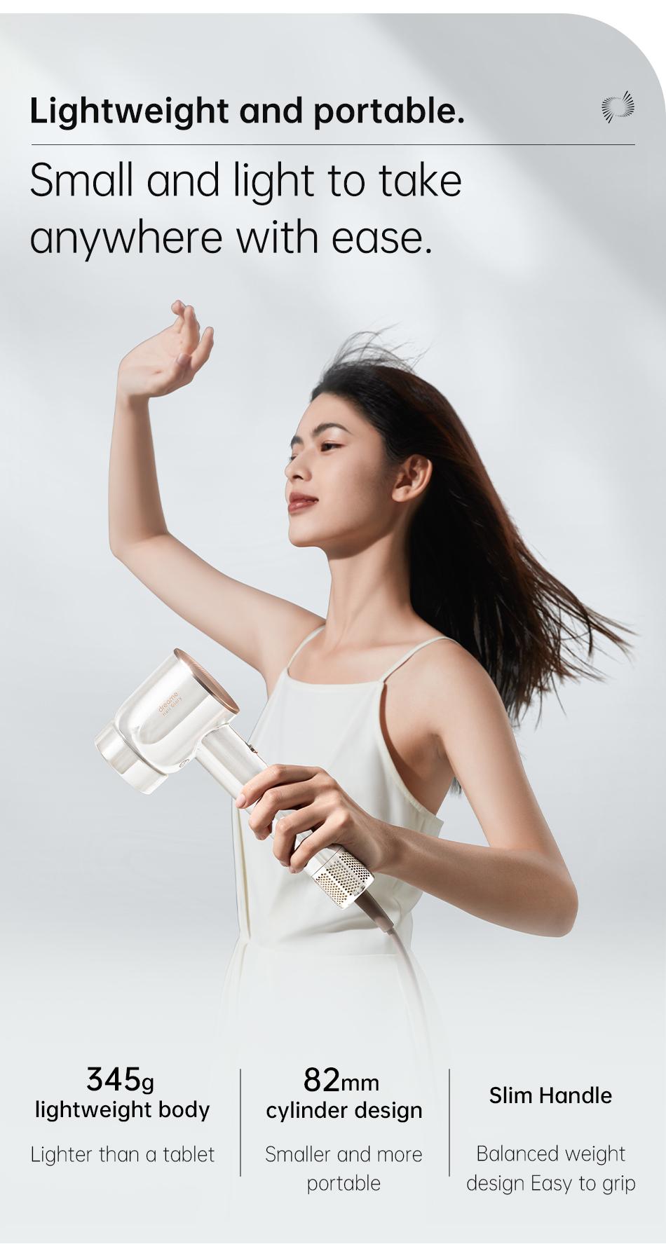 Dreame Hair Glory Hair Dryer Pengering Rambut | Kecepatan Tinggi 2 Menit Cepat Kering | Perawatan Rambut dengan Esensi dan 300 Juta Ion Negatif Hairdryer| 2 Tahun Garansi Dreame Hair Glory Hair Dryer Pengering Rambut | Kecepatan Tinggi 2 Menit Cepat Kering | Perawatan Rambut dengan Esensi dan 300 Juta Ion Negatif Hairdryer| 2 Tahun Garansi