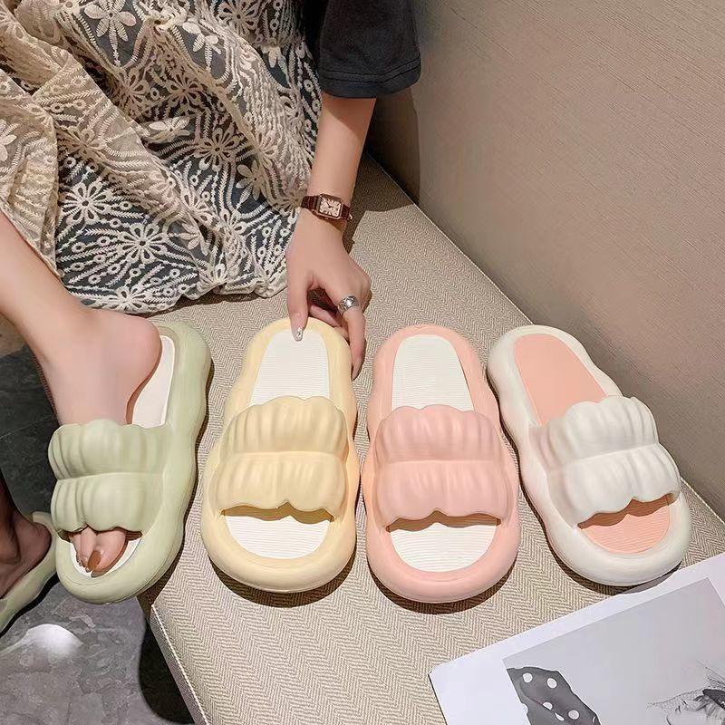 Dép bánh mì màu kẹo ngọt dành cho nữ mềm mại thoải mái và thời trang DéP Slipper Có Quai Women