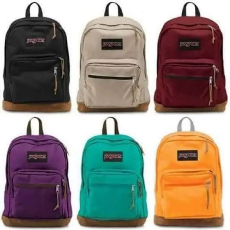 jansport rytpack leather special print(COD) LARGE school  bag straight  edge