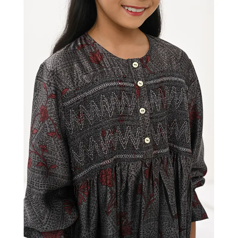 Geulis.id XAVIA DRESS / DRESS ANAK / SARIMBIT KELUARGA (4 warna) 3