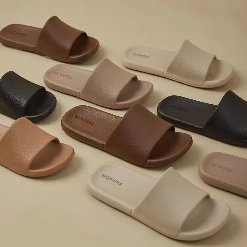 2024 Mocha Slippers Female Summer Couple Eva Indoor and Outdoor Deodorant Non-Slip Bathroom Bath Home Slippers Male Home