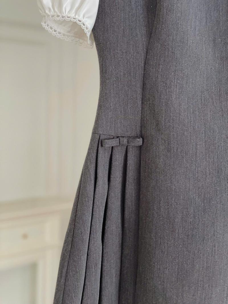 Product Introduction of GERME|DESIGN Đầm nữ Larose Dress xếp ly xòe phối cổ sen, Váy nữ vibe tiểu thư nhẹ nhàng thanh lịch phối nơ eo VVNT022504 21