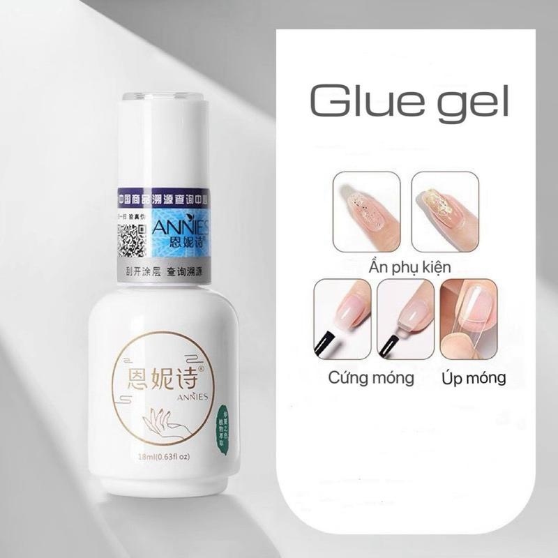   hàng mới về  Glue gel úp móng ẩn phụ kiện làm cứng móng 6 trong 1 ANNIES; 3-1 