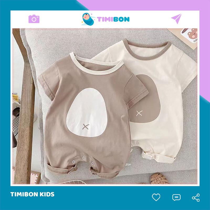 [ Chất Thun Lạnh ] Body Đùi Cộc Tay Hình Trứng Cho Bé Trai Gái Sơ Sinh Đến 12kg Mặc Hè Thoáng Khí Voi - [BDC30]