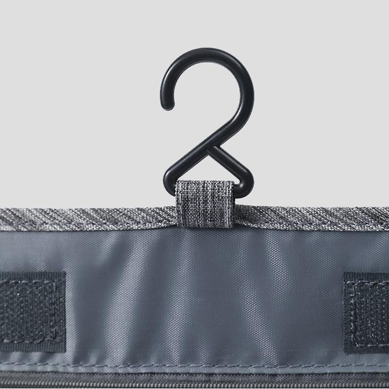 Product Introduction of Large Capacity Travel Toiletry Bag, 1 Count Portable Hanging Travel Wash Pouch, Waterproof Cosmetic Zipper Pouch for Home Bathroom Dormitory Office Travel, Best Friend Gifts 5