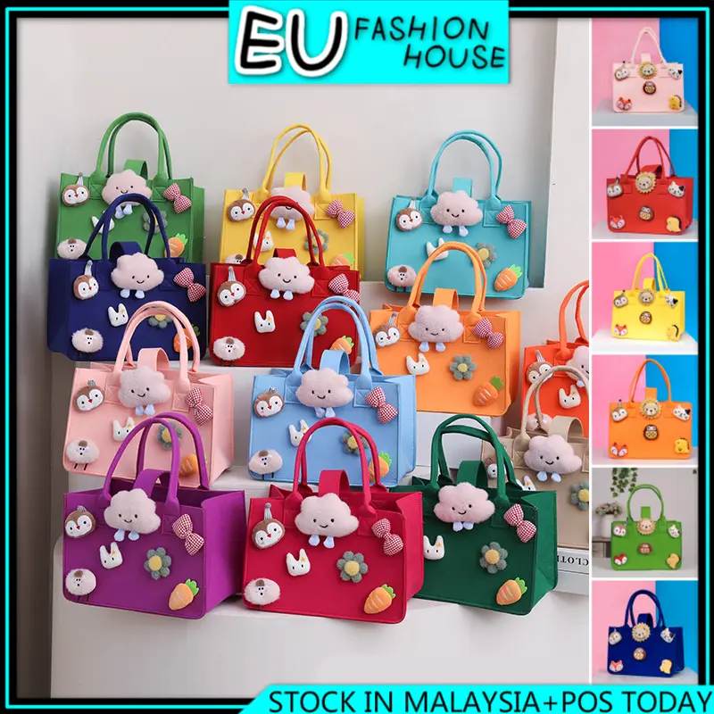 ( READY STOCK ) Cartoon Mummy Gift felt Portable Bag Storage Susu Pamper Diaper Wallet Purse Travel 1171