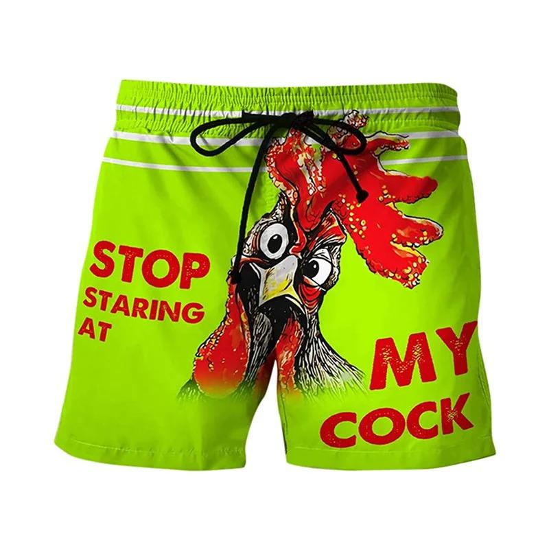 Product Introduction of Fun Chicken swimming shorts Crab 3d printed surfboard shorts Banana Beach Shorts Men's swimming shorts Swimming shorts 12