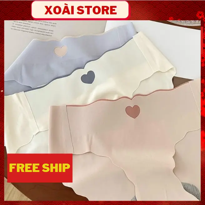 [ Mua 10 Tặng 1) Combo 10 Quần Lót Nữ Su Tim Sóng Sexy Gợi Cảm Tạo Đường Cong Quyến Rũ 8335 Women